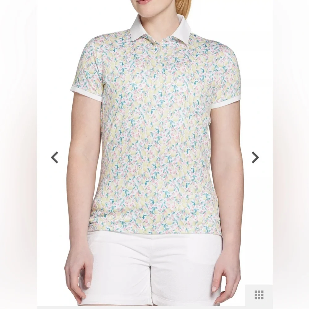 Walter Hagen Scallop Hem Golf Polo Women’s Medium UPF 50+ NWT - Picture 3 of 8